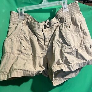No Boundaries Tan Cargo Shorts with Belt Loops